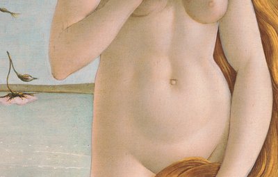 Geburt der Venus, Detail von Venus
